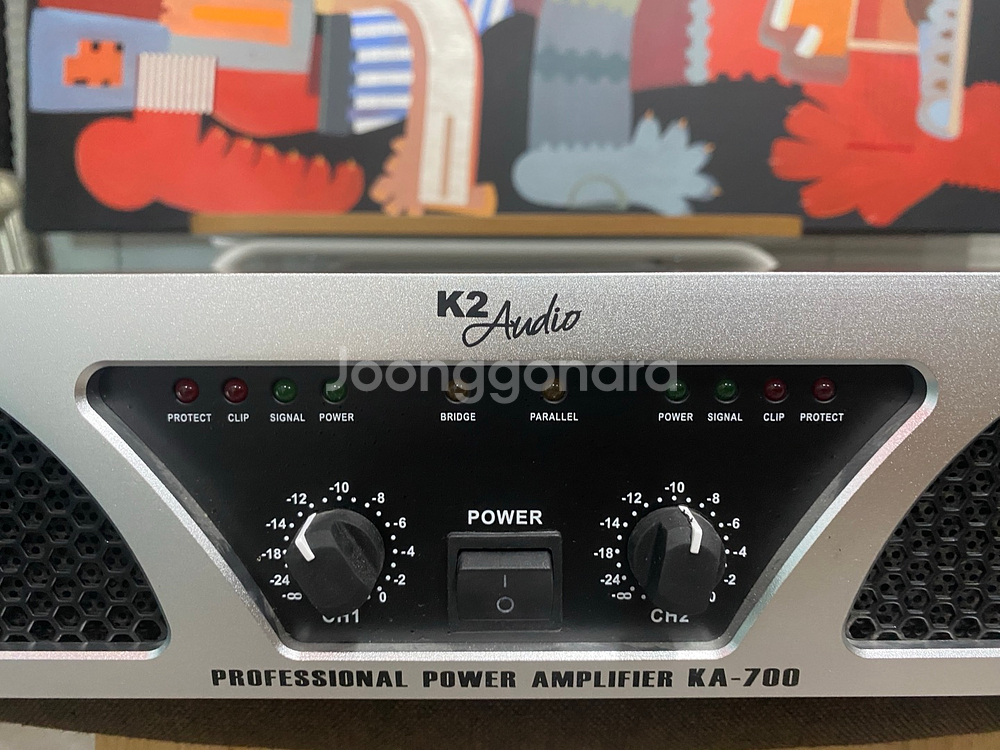 K2AUDIO KA700 2채널 700W 파워 중고앰프--1