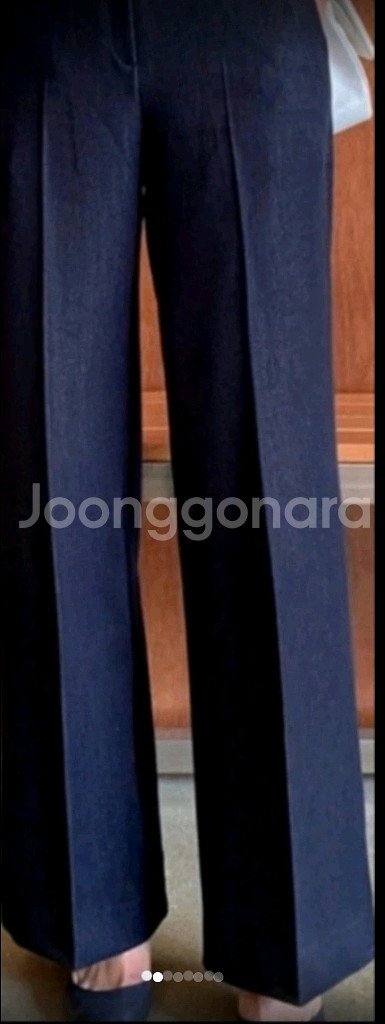 데님와이드핏팬츠(m)--3