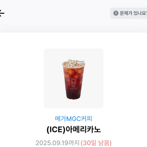 메가커피 아이스아메리카노