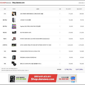 98003dx 5080 컴퓨터 미사용