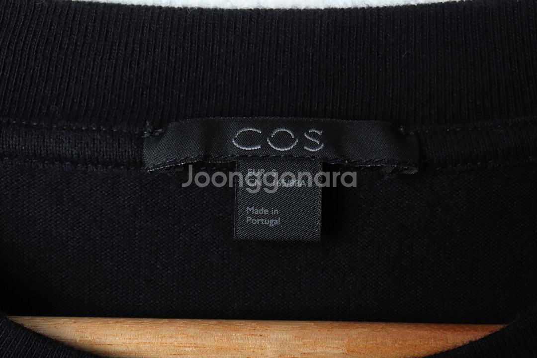 (S) 코스 반팔 티셔츠 블랙 무지--4