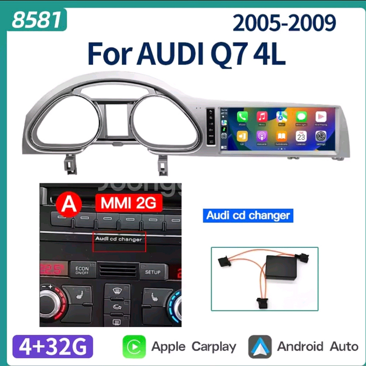 아우디 Q7 4L 2005-2015 MMI 2G 3G--0