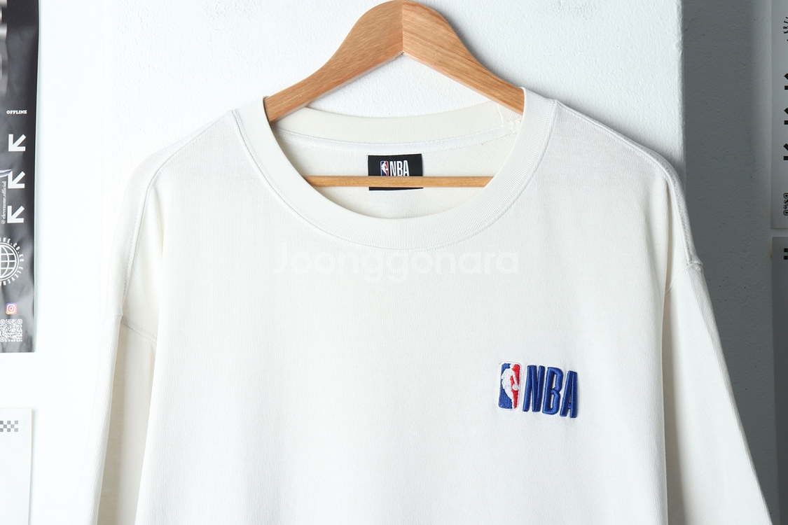 (XL) NBA 엔비에이 반팔 티셔츠 화이트 니트--2