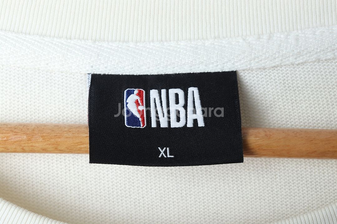 (XL) NBA 엔비에이 반팔 티셔츠 화이트 니트--5