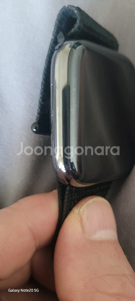 애플워치 6 그래파이트 스테인리스 44mm--1