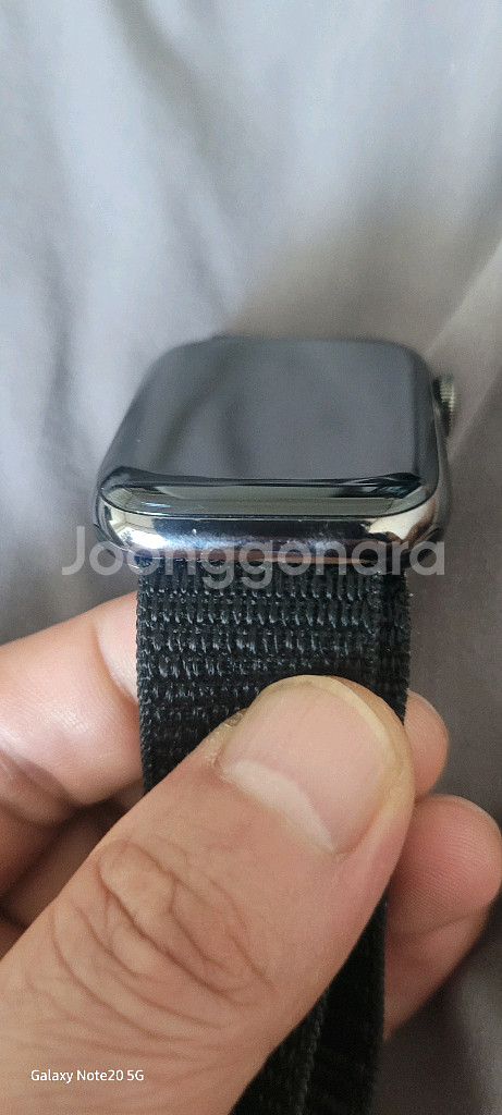 애플워치 6 그래파이트 스테인리스 44mm--3