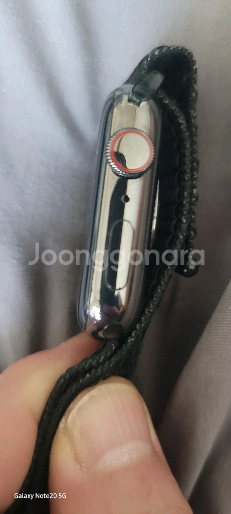 애플워치 6 그래파이트 스테인리스 44mm--2