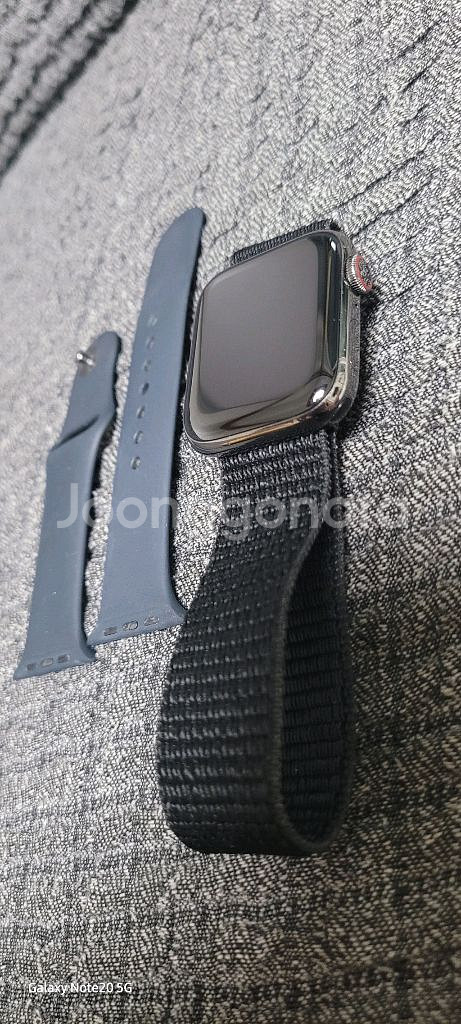 애플워치 6 그래파이트 스테인리스 44mm--7