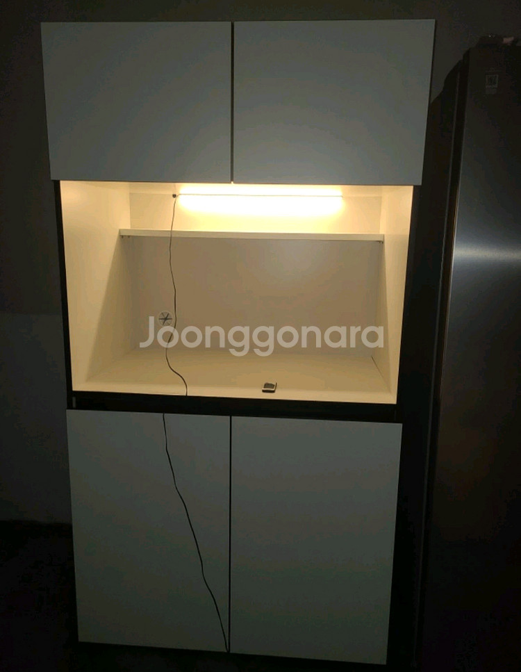 화이트 수납장 , 홈 카페장 ,상부장,하부장, 주방 수--4