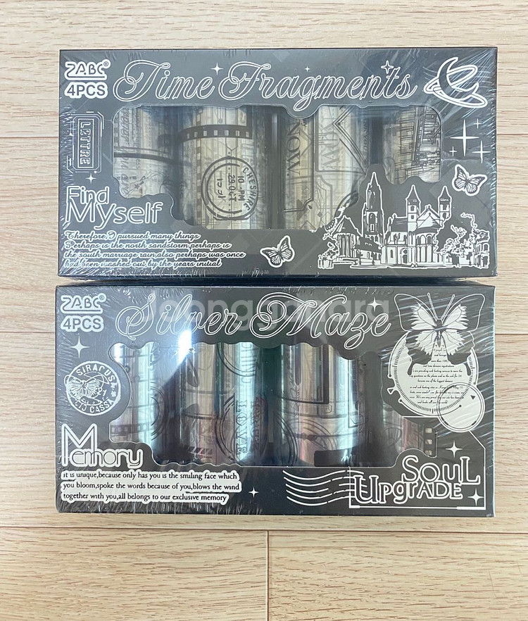 마스킹테이프, 다꾸 풍경스티커, 인물스티커, 총40롤--0