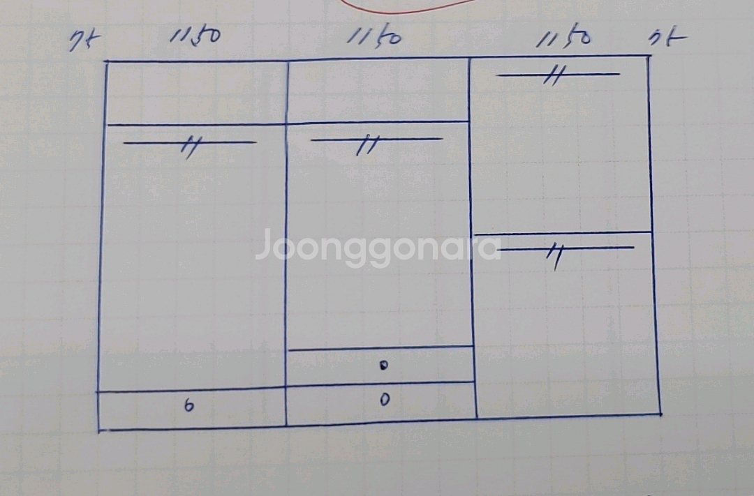 에넥스 붙박이장 새상품급 가로3600--7