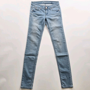 게스 청바지 스판 연청 데님 사이즈25 R1594