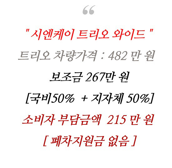 2023 국산 삼륜 전기 오토바이(스쿠터)-씨엔케이 T--2
