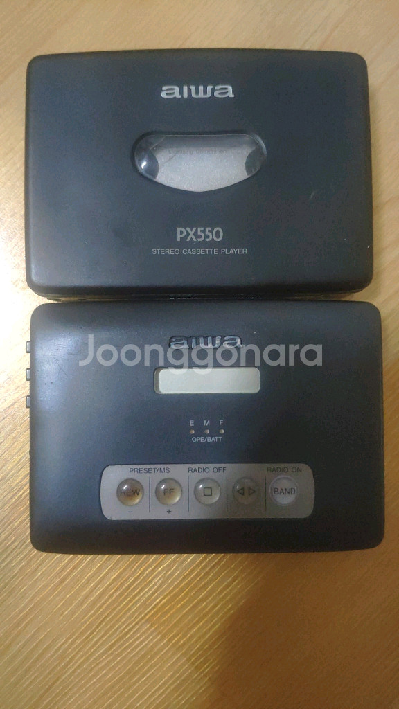 aiwa PX550 및 RX650 워크맨--1
