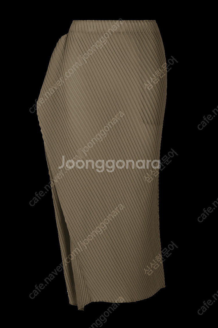 이세이미야케 소프트폴드 스커트 카키칼라--0