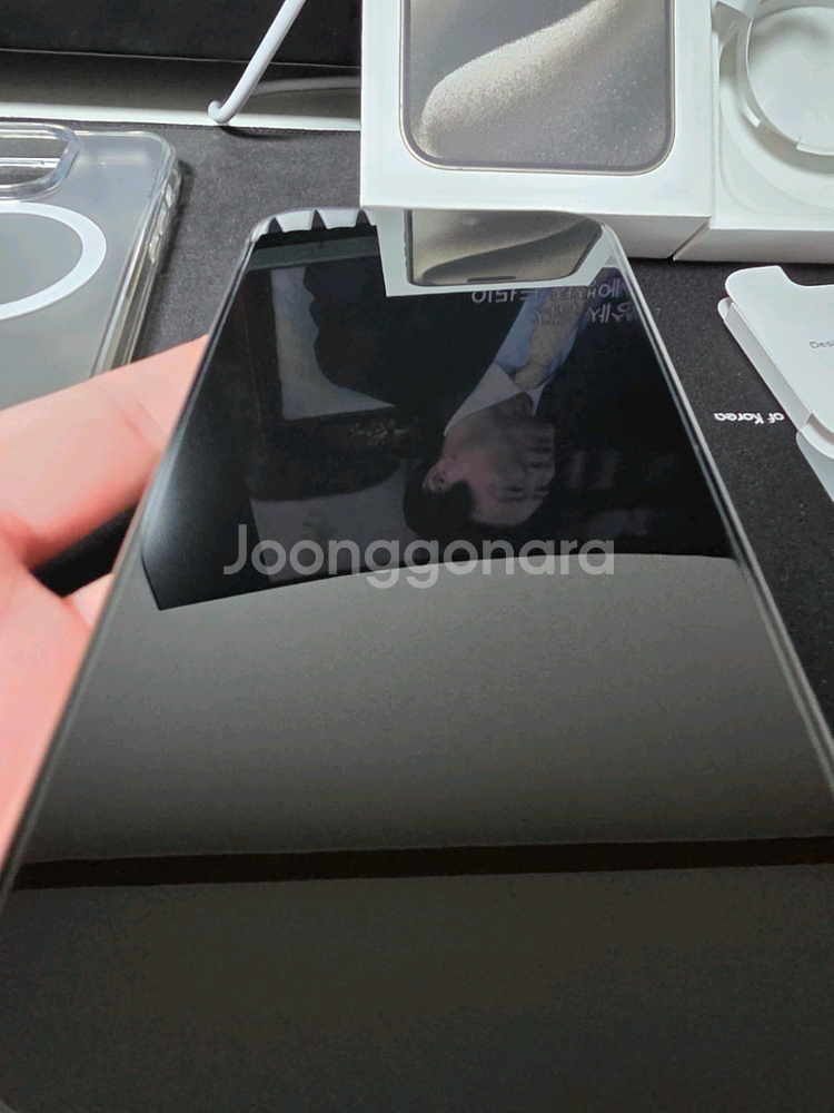 아이폰 15 프로 자급제 256 내추럴티타늄 풀박스--5