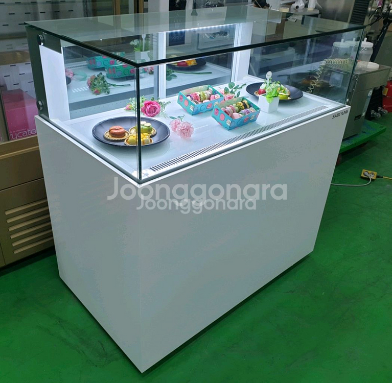 카페용 마카롱 샌드위치 냉장 쇼케이스 앞1단뒤2단--1