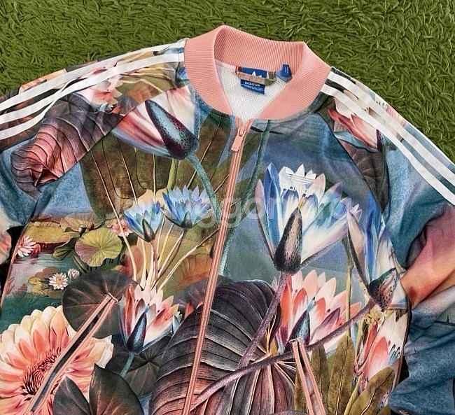 아디다스 희귀 플라워 패턴 트랙탑 져지집업 90/S--1