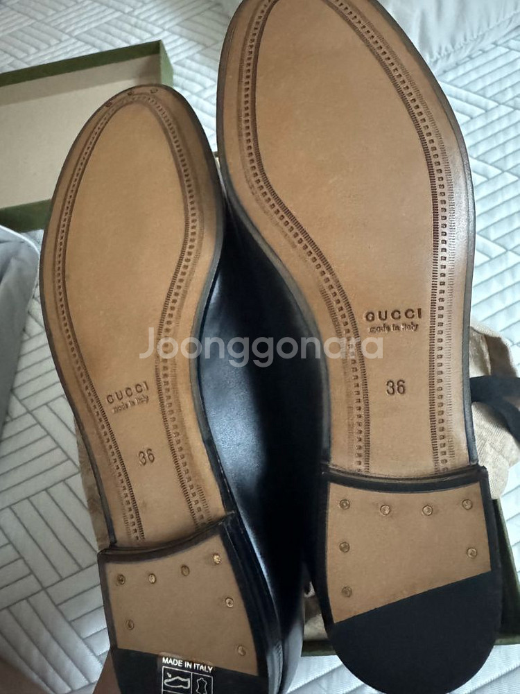 구찌 조르단 레더 로퍼 36--2