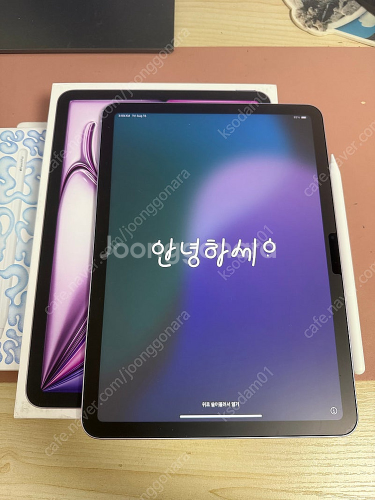 아이패드 에어6 11인치 m2 128기가 퍼플 와이파이--0
