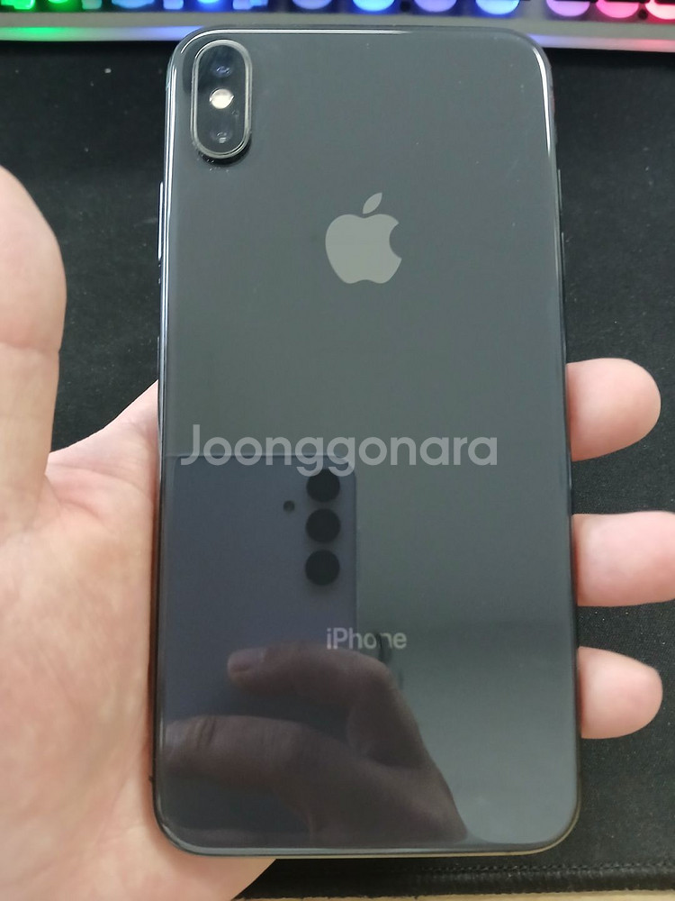 아이폰 XS MAX 256G 스페이스그레이 배터리74%--0