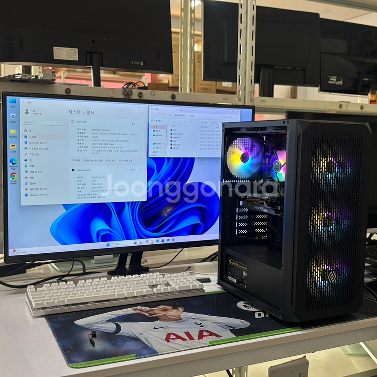 i7-4790+GTX1050 게이밍 중고리퍼 PC 판매--0