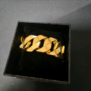 100돈 24k 순금 면체인 팔찌 999제품