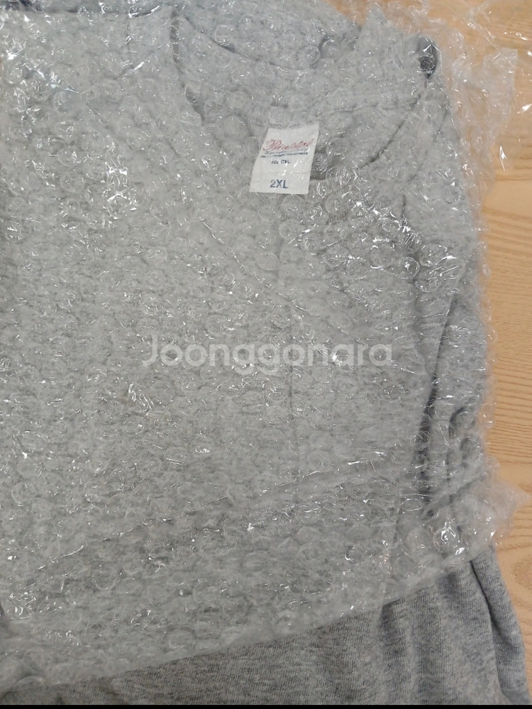 Hanesta 회색 티셔츠 2XL 새상품--0