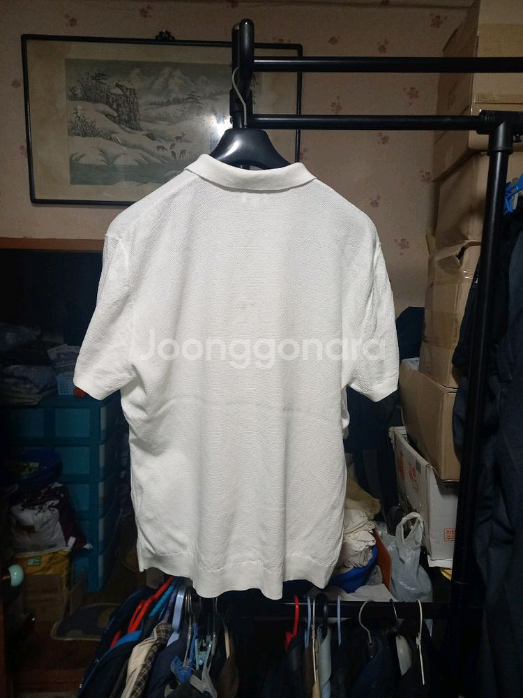 [H&M]반팔 카라넥 티셔츠 L(105~110)사이즈--1