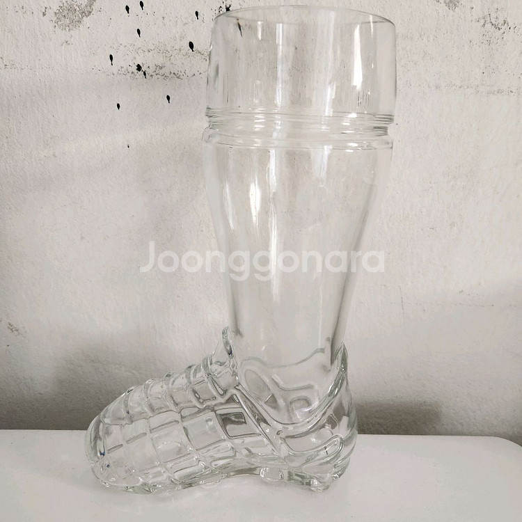 축구화 모양 유리컵 0.5L 비어잔--5