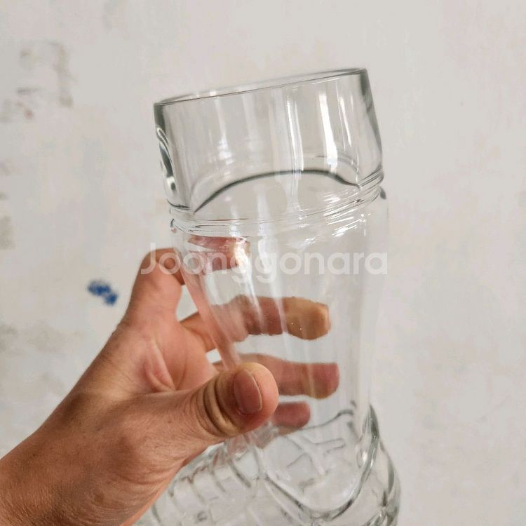축구화 모양 유리컵 0.5L 비어잔--2