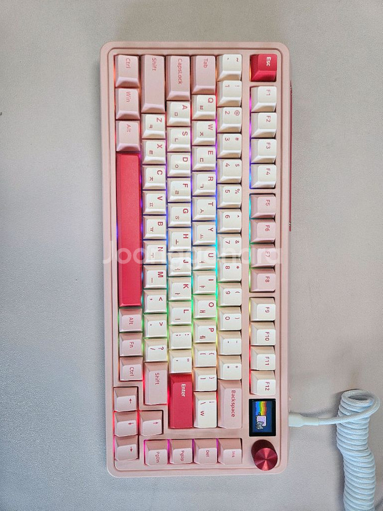 FL-ESPORTS CMK75 핑크 저소음 크림축--0