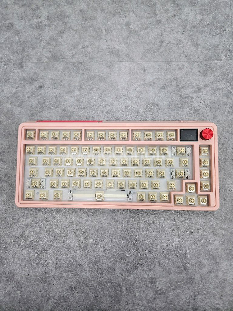 FL-ESPORTS CMK75 핑크 저소음 크림축--2