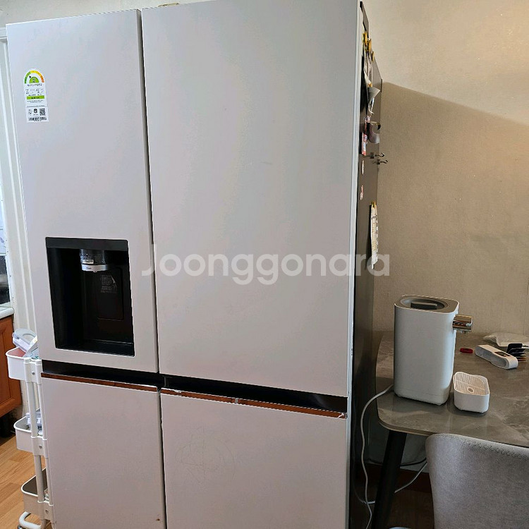 LG 오브제 얼음 정수기 냉장고 2023년 제조월일--0
