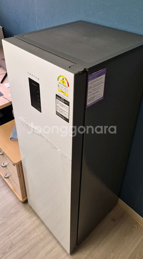 (새상품) 쿠잉전자 120L 스탠드 김치냉장고--1