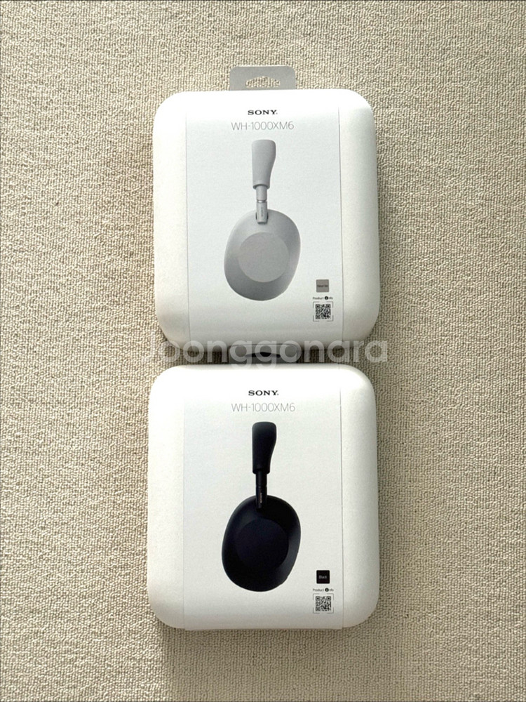 미개봉) 새제품 소니 wh-1000xm6 실버, 블랙--0