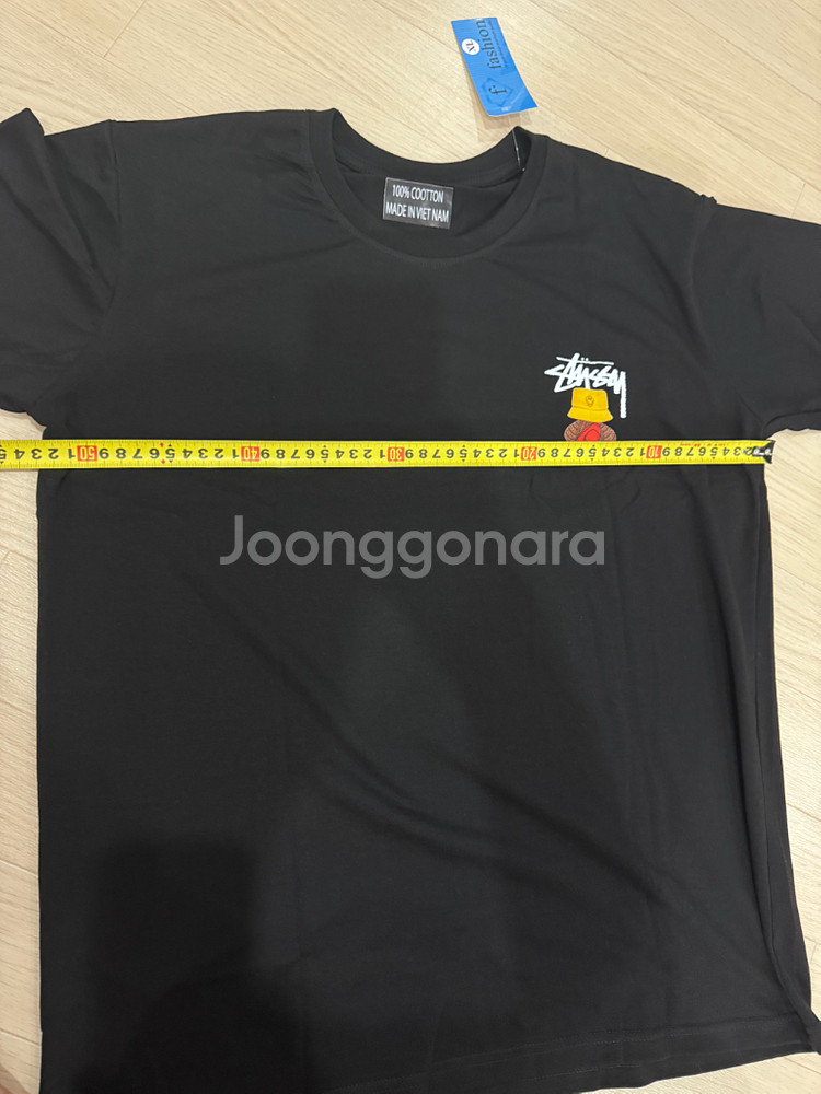새상품) 스투시 반팔티 블랙 100--4