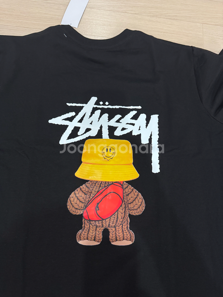 새상품) 스투시 반팔티 블랙 100--3