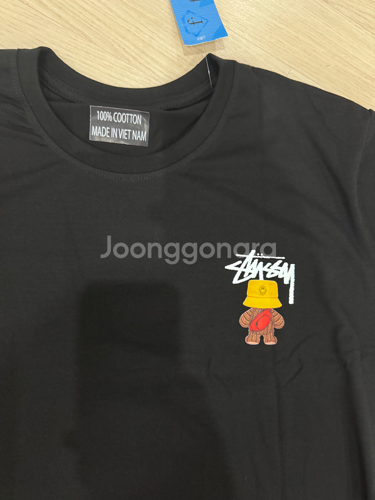 새상품) 스투시 반팔티 블랙 100--2