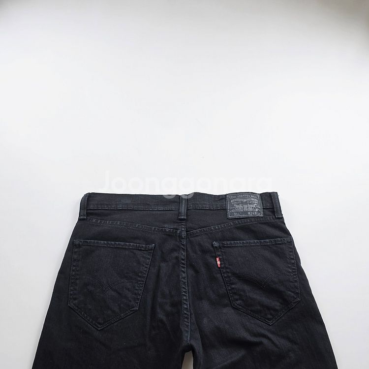 리바이스 청바지 흑청 스판 사이즈34 R1595--1