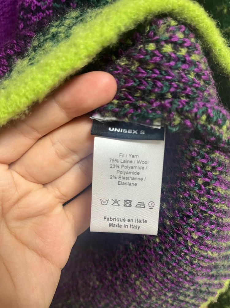 [S] 와이프로젝트 로고 패치 그라디언트 니트 이미지