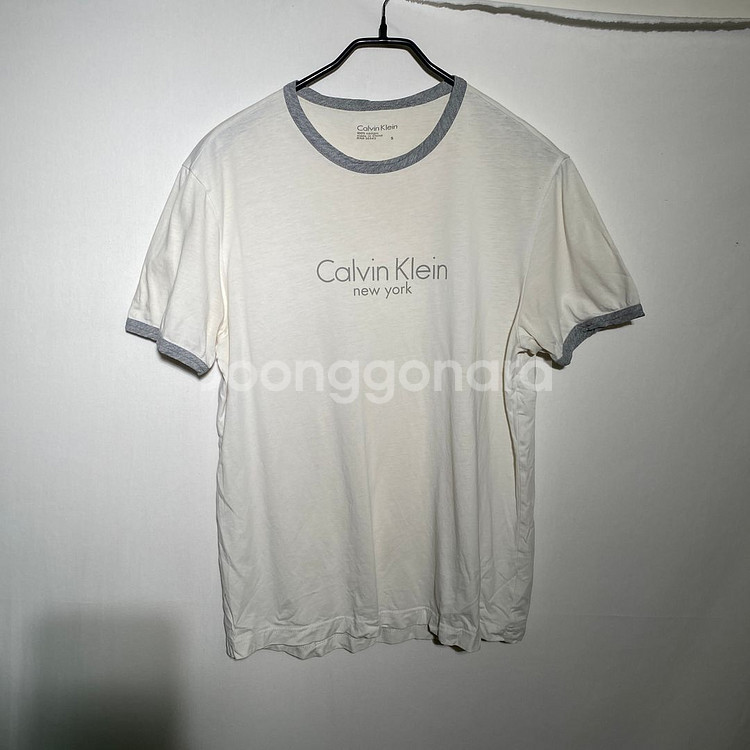 S)캘빈클라인 링거 반팔티셔츠--1