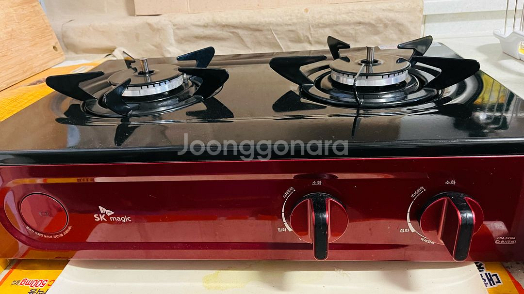 sk매직 2구 가스레인지--0
