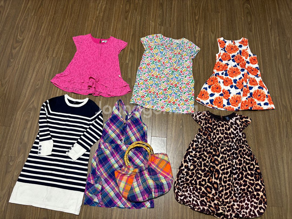 4.5세여아 브랜드원피스.가방세트.멜방바지및티셔츠--0