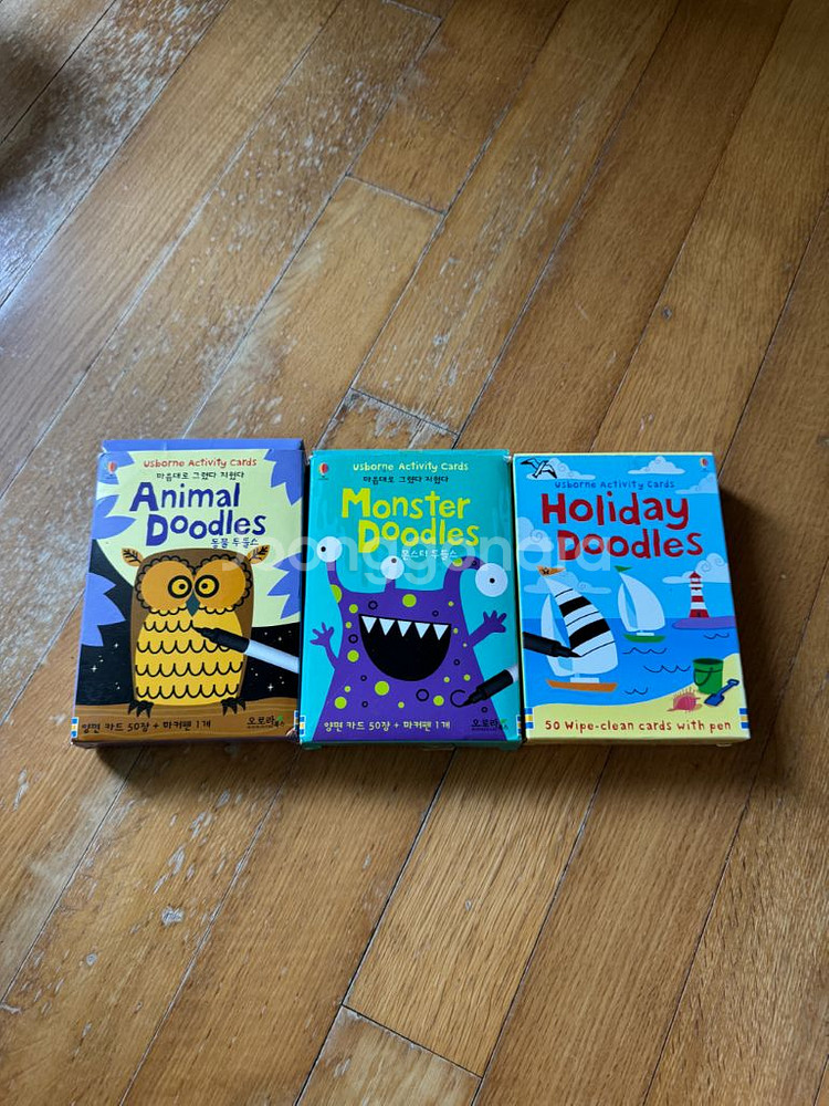 어스본 Doodles 카드 3가지 세트--0
