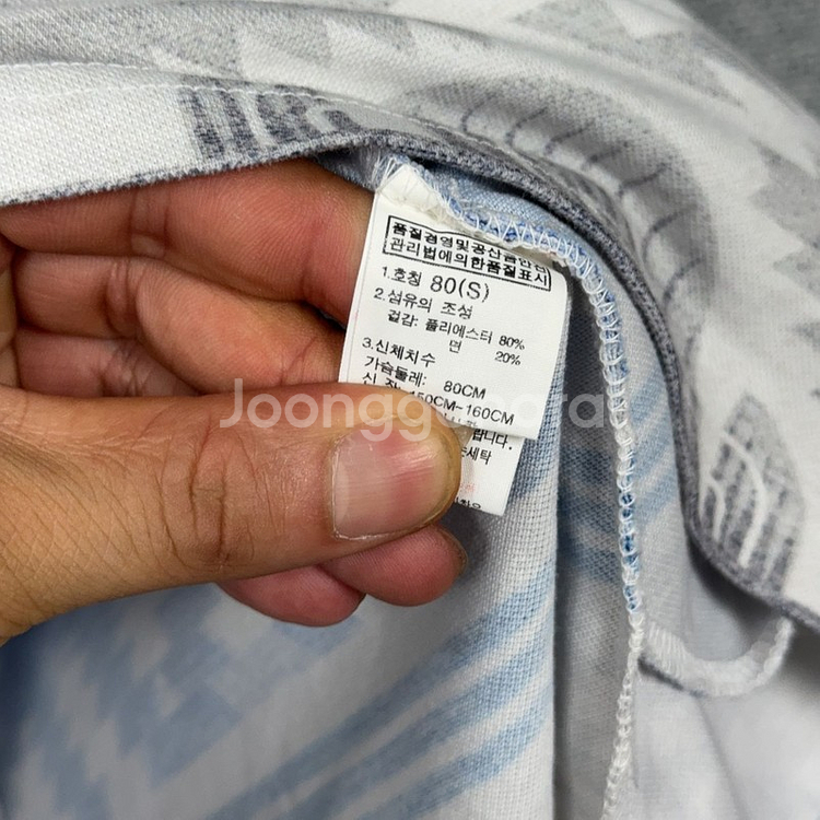 노스페이스 빈티지 패턴 반팔 카라 원피스 S--5