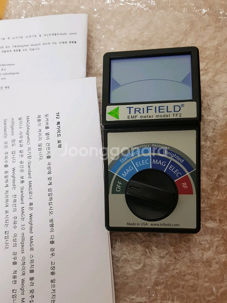 (새상품) 트리필드 트라이필드 전자파측정기 EMF RF--0