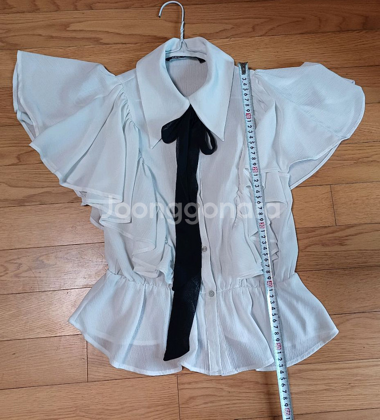 ZARA 자라 화이트 블라우스 XS size--6