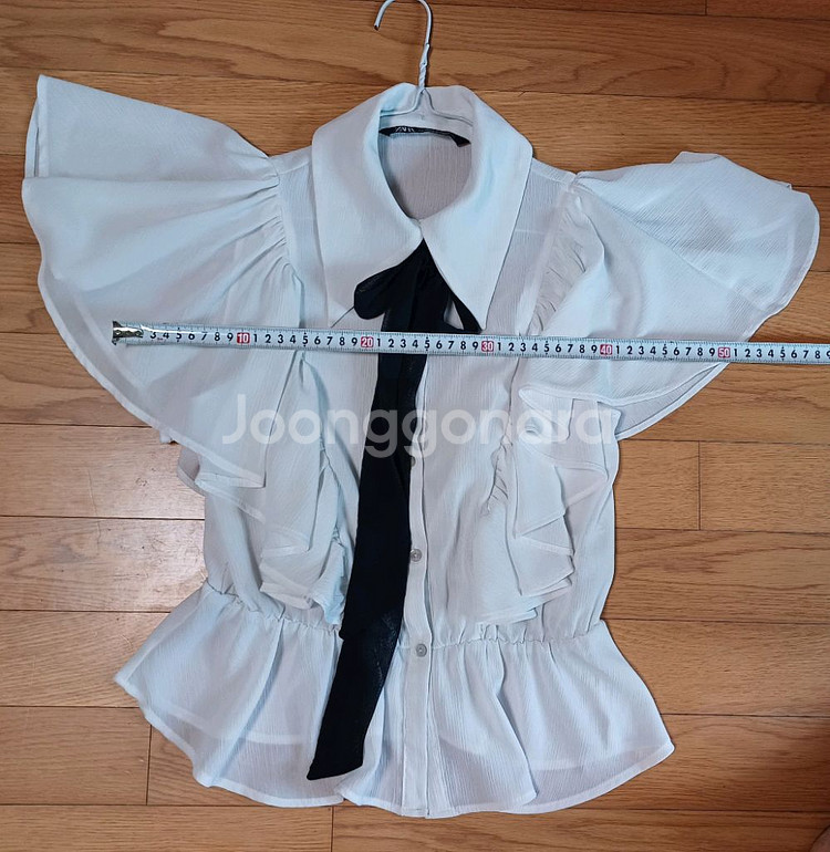 ZARA 자라 화이트 블라우스 XS size--7