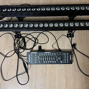 무대조명 방송조명 LED + DMX512 컨트롤러 세트